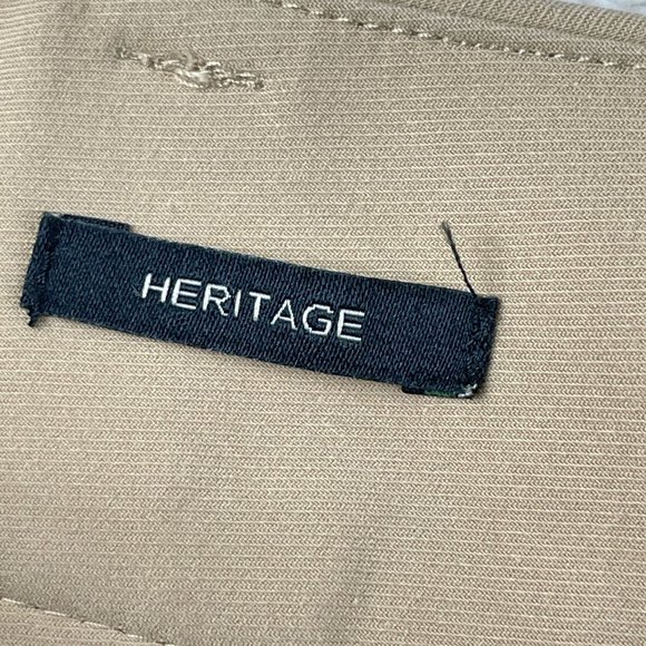 Talbots Pants Womens 4 Tan Heritage British Khaki Trouser Straight Career Office - Picture 5 of 13